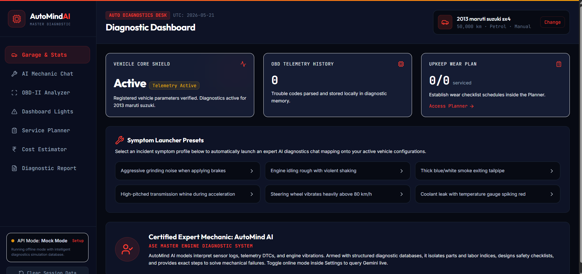 Auto Diagnostic Tool project screenshot